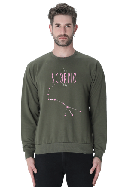 MEN || SWEATSHIRT || ZODIAC SIGN || ASTROLOGY || SCORPIO || WATER SIGN || LOYALTY || DEVOTIONAL || FANTASY || STAR || BIRTHDAY || GIFT FOR HIM || WINTER WEAR