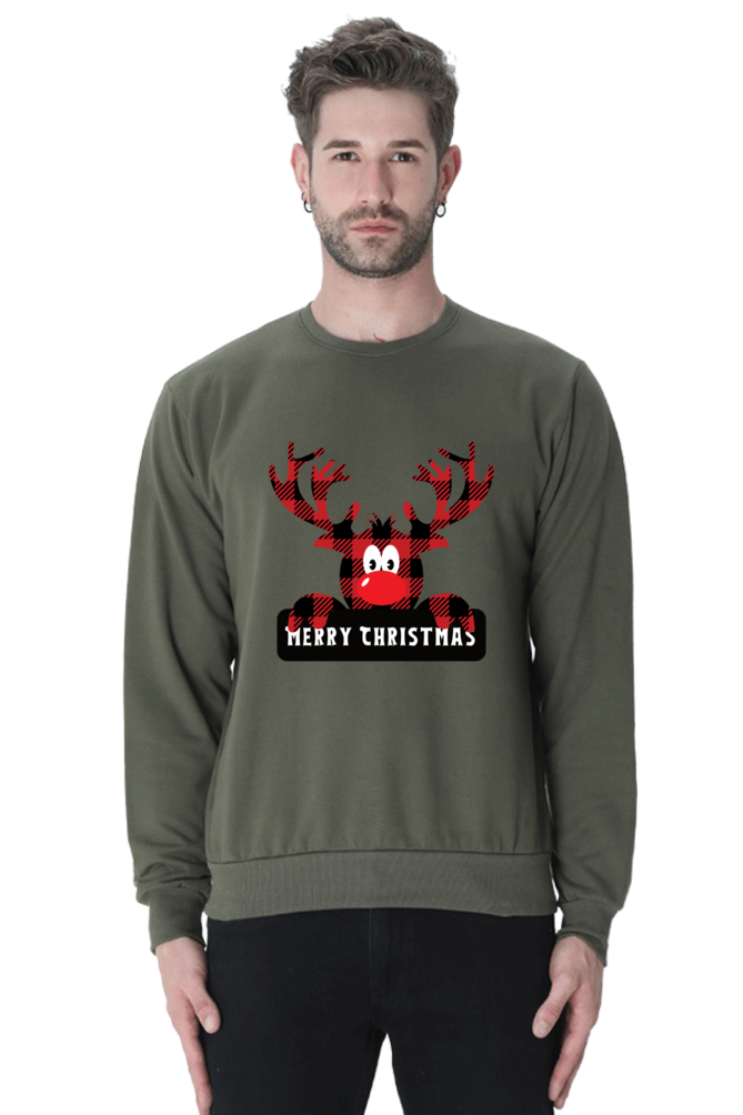 MEN || SWEATSHIRT || STREETWEAR || MERRY CHRISTMAS || SANTA CLAUS || REINDEER || HOLIDAY FASHION || CHRISTMAS GIFTS || WINTER WEAR