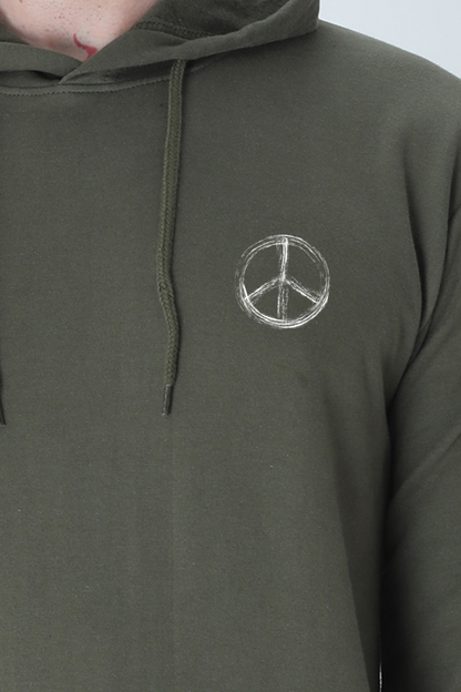 MEN || HOODIE SWEATSHIRT || CHARACTER PORTRAIT HOODIE || ALIEN PEACE SIGN