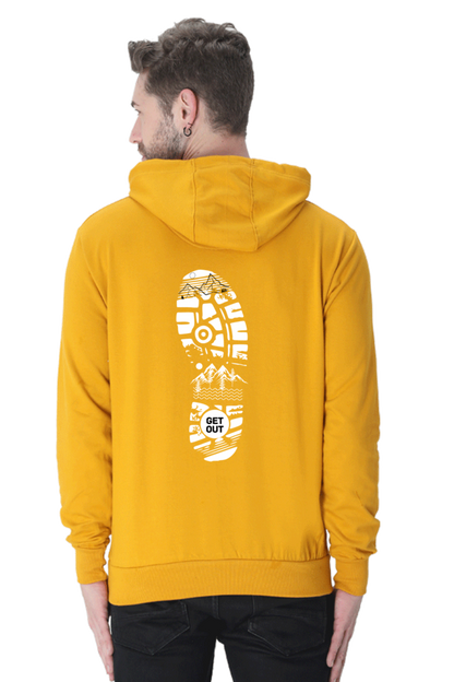 MEN || HOODIE SWEATSHIRT || TRAVEL || MOUNTAIN AND TREES || WINTER WEAR || BACK DESIGN