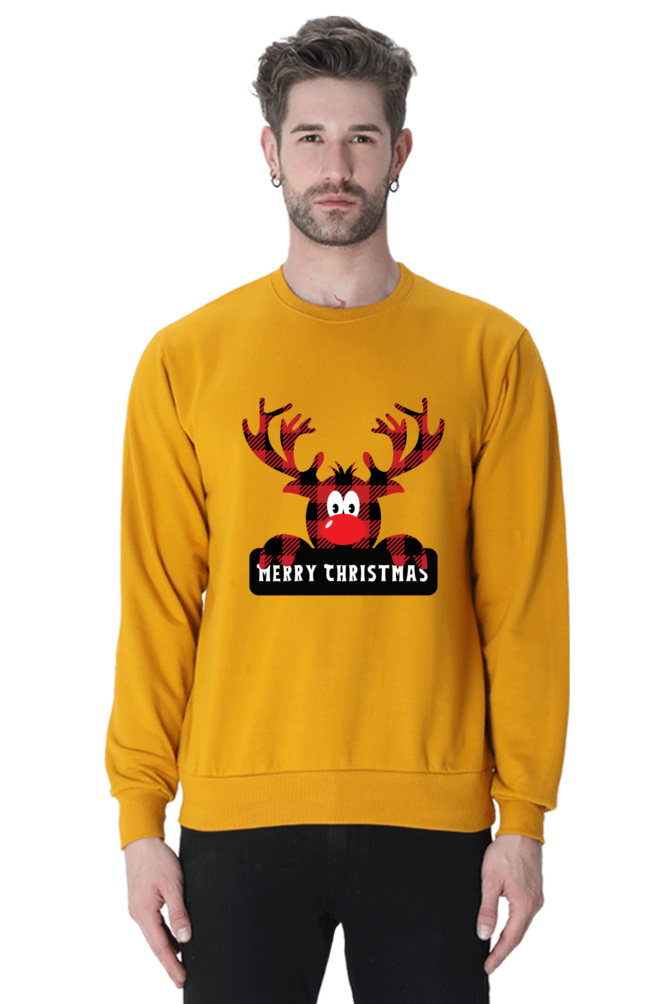 MEN || SWEATSHIRT || STREETWEAR || MERRY CHRISTMAS || SANTA CLAUS || REINDEER || HOLIDAY FASHION || CHRISTMAS GIFTS || WINTER WEAR