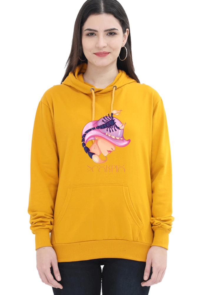 WOMEN || HOODIE SWEATSHIRT || ZODIAC SIGN || ASTROLOGY || SCORPIO || WATER SIGN || LOYALTY || DEVOTIONAL || FANTASY || BIRTHDAY || GIFT FOR HER