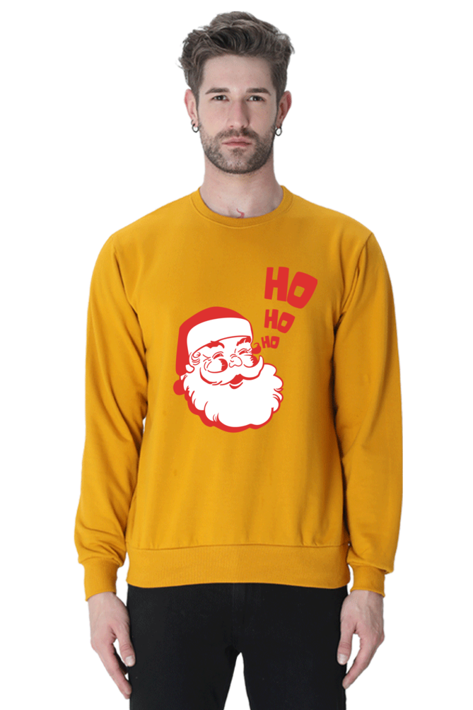 MEN || SWEATSHIRT || STREETWEAR || MERRY CHRISTMAS || SANTA CLAUS || HO HO HO || HOLIDAY FASHION || CUTE SANTA || GRAPHIC DESIGN || CHRISTMAS GIFTS || WINTER WEAR