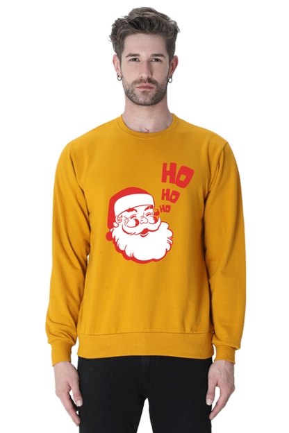 MEN || SWEATSHIRT || STREETWEAR || MERRY CHRISTMAS || SANTA CLAUS || HO HO HO || HOLIDAY FASHION || CUTE SANTA || GRAPHIC DESIGN || CHRISTMAS GIFTS || WINTER WEAR