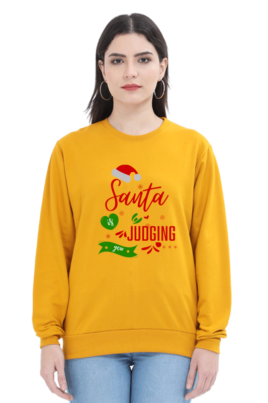 WOMEN || SWEATSHIRT || FUNNY QUOTES || MERRY CHRISTMAS || SANTA CLAUS || HUMOR || HOLIDAY FASHION || PHRASES || WINTER WEAR