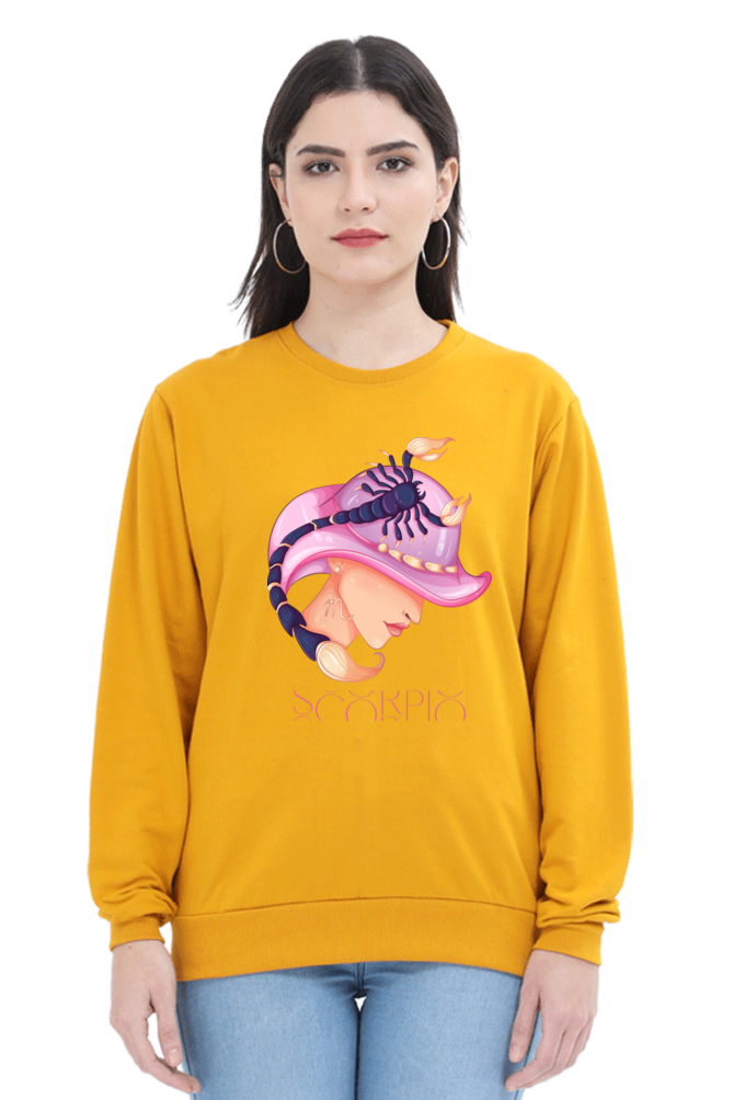 WOMEN || SWEATSHIRT || ZODIAC SIGN || ASTROLOGY || SCORPIO || WATER SIGN || LOYALTY || DEVOTIONAL || FANTASY || BIRTHDAY || GIFT FOR HER