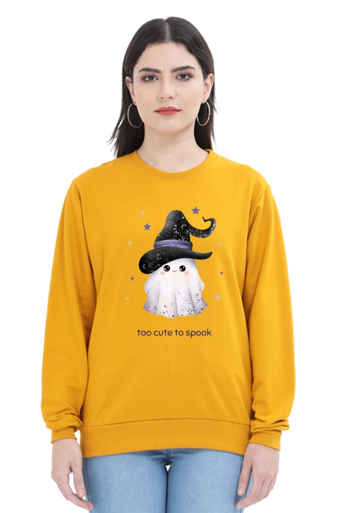 WOMEN || SWEATSHIRT || STREETWEAR || GHOST || HOLIDAY FASHION || SPOOKY || FUNNY || HALLOWEEN || WITCH HAT || CHRISTMAS || CHRISTMAS GIFT || WINTER WEAR