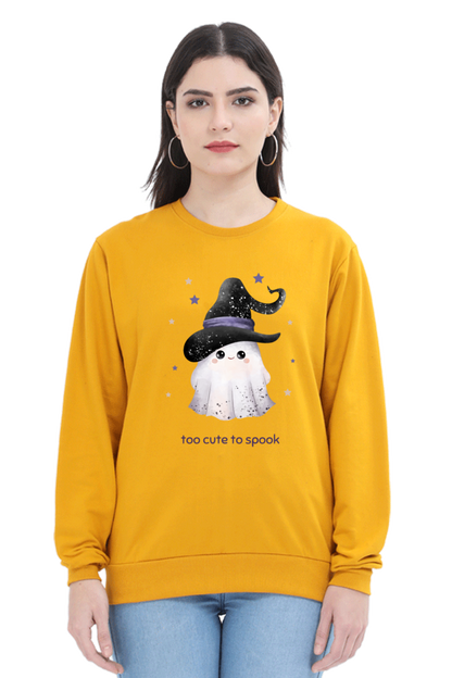 WOMEN || SWEATSHIRT || STREETWEAR || GHOST || HOLIDAY FASHION || SPOOKY || FUNNY || HALLOWEEN || WITCH HAT || CHRISTMAS || CHRISTMAS GIFT || WINTER WEAR