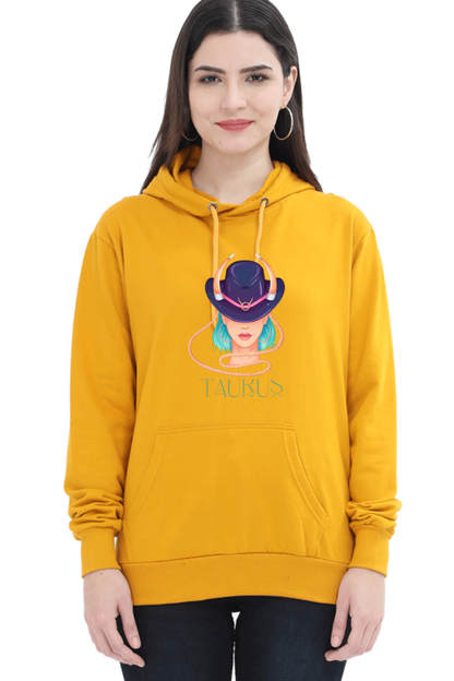 WOMEN || HOODIE SWEATSHIRT || ZODIAC SIGN || ASTROLOGY || TAURUS || HORNS || BIRTHDAY || GIFTS FOR HER