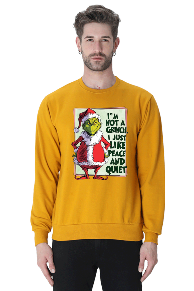 MEN || SWEATSHIRT || MERRY CHRISTMAS || SANTA CLAUS || GRINCH || INTROVERT HUMOUR  || FUNNY QUOTES || TRENDY || FASHION