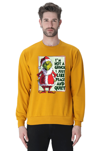 MEN || SWEATSHIRT || MERRY CHRISTMAS || SANTA CLAUS || GRINCH || INTROVERT HUMOUR  || FUNNY QUOTES || TRENDY || FASHION