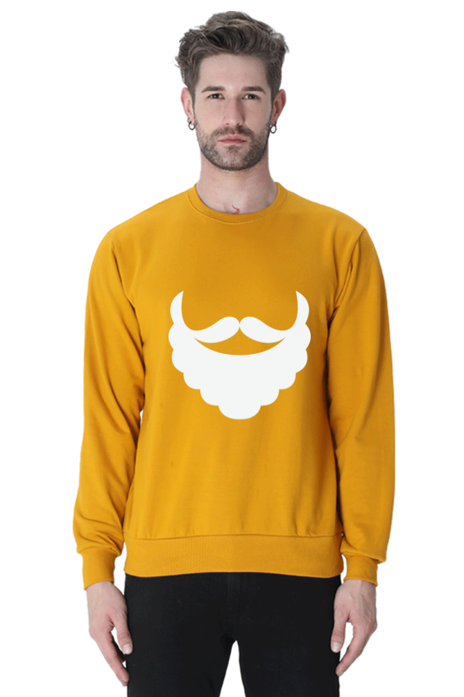 MEN || SWEATSHIRT || STREETWEAR || MERRY CHRISTMAS || SANTA CLAUS || BEARD || MOUSTACHE || FUNNY || CHRISTMAS HUMOR || HOLIDAY FASHION || CHRISTMAS GIFTS || WINTER WEAR