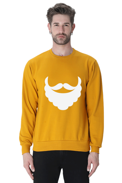 MEN || SWEATSHIRT || STREETWEAR || MERRY CHRISTMAS || SANTA CLAUS || BEARD || MOUSTACHE || FUNNY || CHRISTMAS HUMOR || HOLIDAY FASHION || CHRISTMAS GIFTS || WINTER WEAR