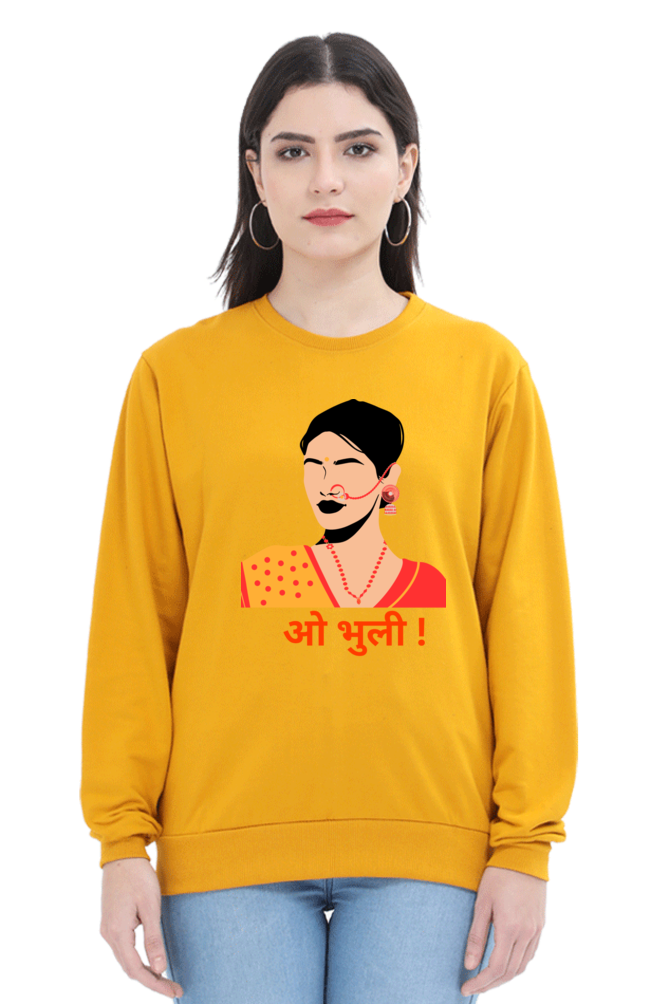 WOMEN || SWEATSHIRT || TRADITIONAL || PAHADI CULTURE || INDIAN ATTIRE || UTTARAKHAND || KUMAON || GARHWAL || NATH || PICHODA || O BHULI || AESTHETIC || WINTER WEAR || REGIONAL || MOUNTAIN || BEING PAHADI