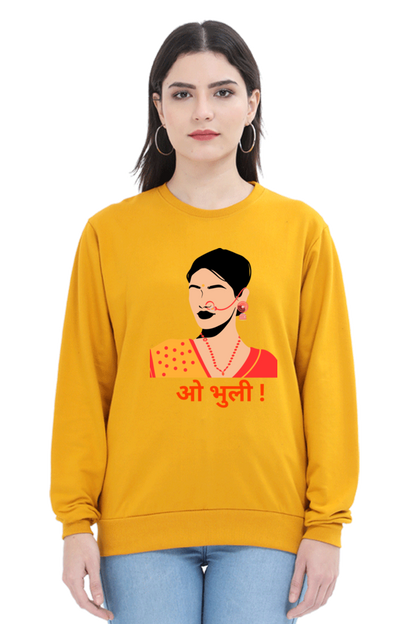 WOMEN || SWEATSHIRT || TRADITIONAL || PAHADI CULTURE || INDIAN ATTIRE || UTTARAKHAND || KUMAON || GARHWAL || NATH || PICHODA || O BHULI || AESTHETIC || WINTER WEAR || REGIONAL || MOUNTAIN || BEING PAHADI