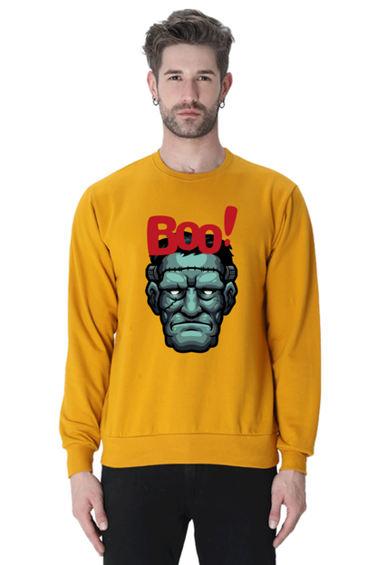 MEN || SWEATSHIRT || STREETWEAR || MONSTER || FRANKENSTEIN || GRAPHIC DESIGN || HALLOWEEN || WINTER WEAR