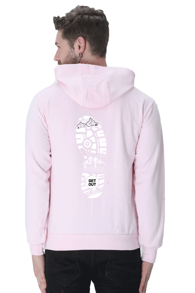 MEN || HOODIE SWEATSHIRT || TRAVEL || MOUNTAIN AND TREES || WINTER WEAR || BACK DESIGN