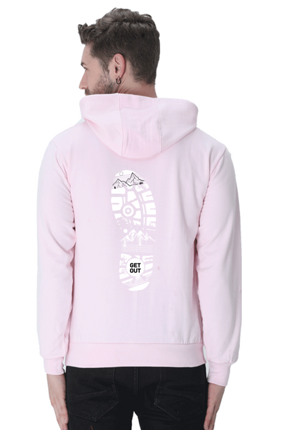 MEN || HOODIE SWEATSHIRT || TRAVEL || MOUNTAIN AND TREES || WINTER WEAR || BACK DESIGN