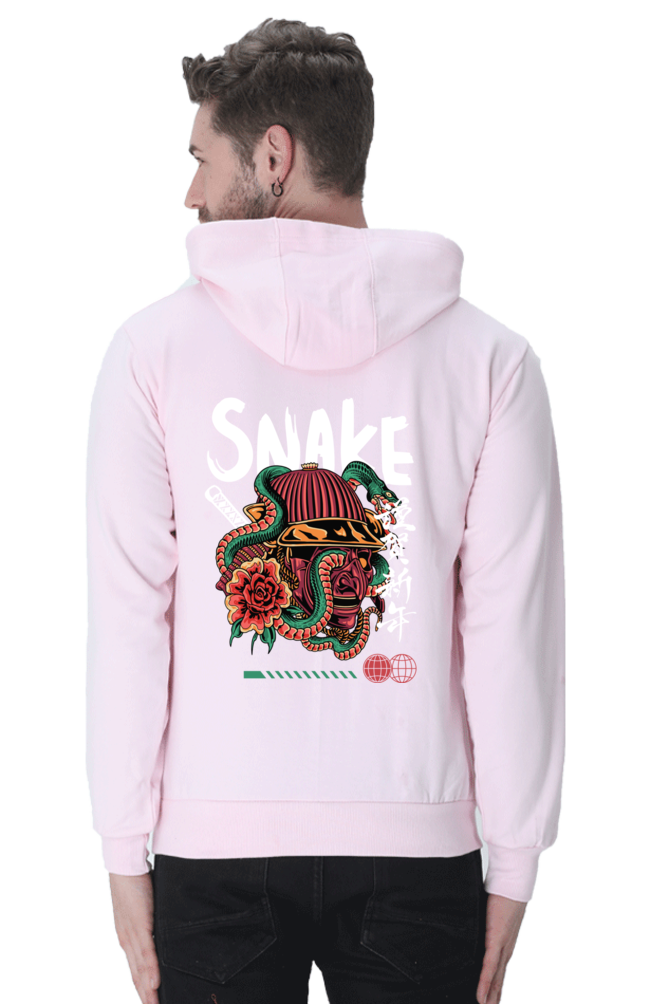 MEN || HOODIE SWEATSHIRT || STREETWEAR || JAPANESE ART || AESTHETIC || SNAKE || SAMURAI || VINTAGE || JAPANESE CULTURE || WINTER WEAR || BACK DESIGN