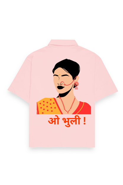 WOMEN || OVERSIZED SHIRT || PAHADI CULTURE || INDIAN ATTIRE || UTTARAKHAND || KUMAON || GARHWAL || NATH || PICHODA || O BHULI || AESTHETIC || WINTER WEAR || REGIONAL || MOUNTAIN || BEING PAHADI || BACK DESIGN