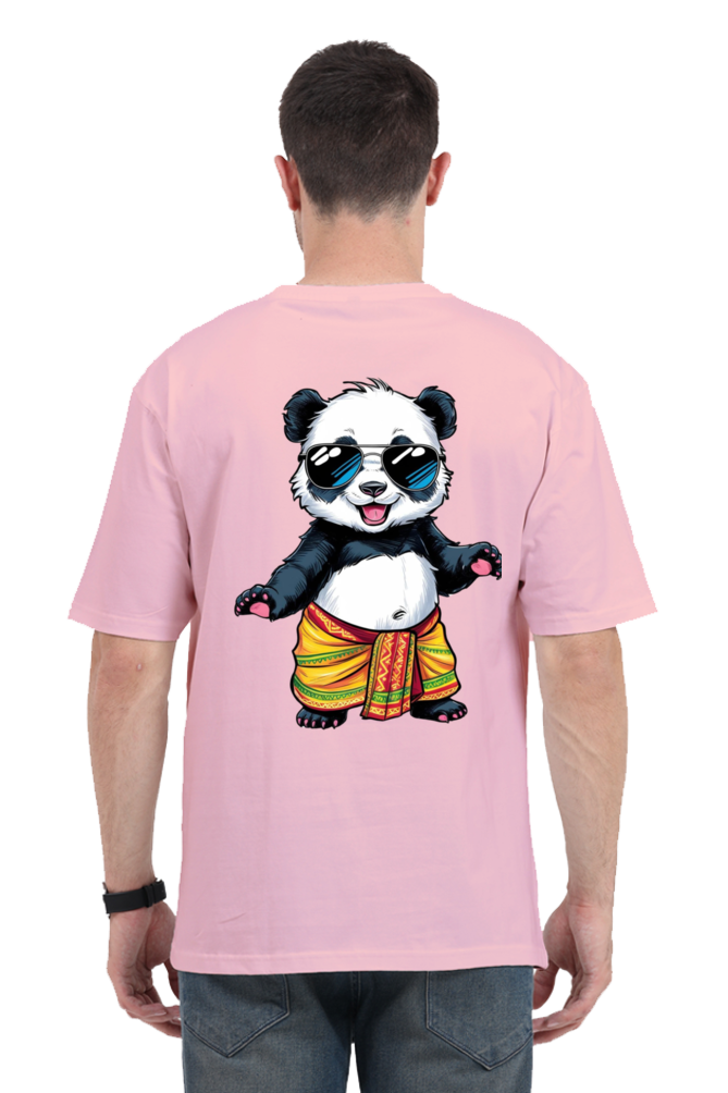 MEN || ROUND NECK OVERSIZED CLASSIC T-SHIRT || CUTE PANDA || FUNNY QUOTES || PANDA BEAR || ANIMAL PRINT || ANIME || FASHION || LITTLE PANDA || LUNGI || BACK DESIGN || WINTER WEAR