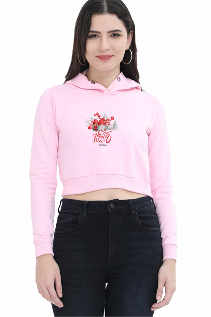 WOMEN || CROP HOODIES || MERRY CHRISTMAS || SANTA CLAUS || WINTER TIME