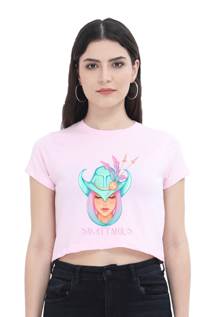 WOMEN || CROP TOP || ZODIAC SIGN || ASTROLOGY || SAGITTARIUS || FREEDOM || COWBOY HAT || COWGIRL || BIRTHDAY || GIFT FOR HER