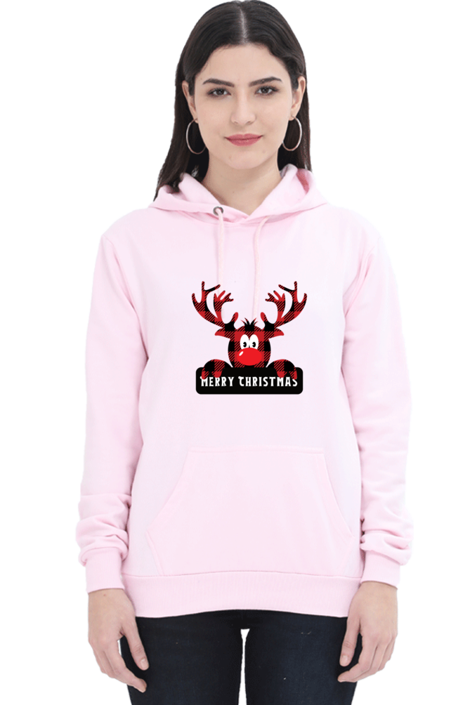 WOMEN || HOODIE SWEATSHIRT || STREETWEAR ||  MERRY CHRISTMAS || SANTA CLAUS || REINDEER || HOLIDAY FASHION || CHRISTMAS GIFTS || WINTER WEAR