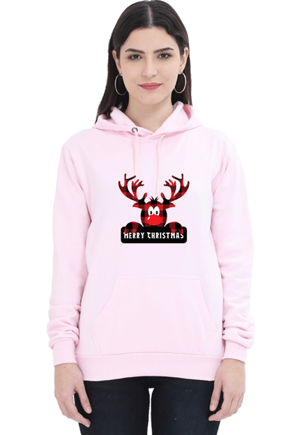 WOMEN || HOODIE SWEATSHIRT || STREETWEAR ||  MERRY CHRISTMAS || SANTA CLAUS || REINDEER || HOLIDAY FASHION || CHRISTMAS GIFTS || WINTER WEAR