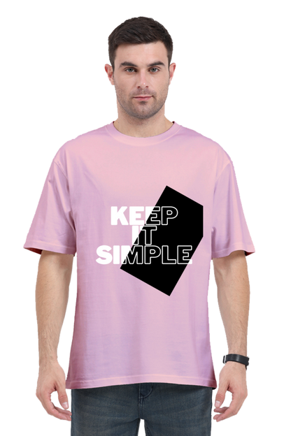 MEN || ROUND NECK OVERSIZED CLASSIC T-SHIRT || STREETWEAR || MOTIVATIONAL QUOTE || BLACK AND WHITE || MINIMALIST || FASHION || KEEP IT SIMPLE