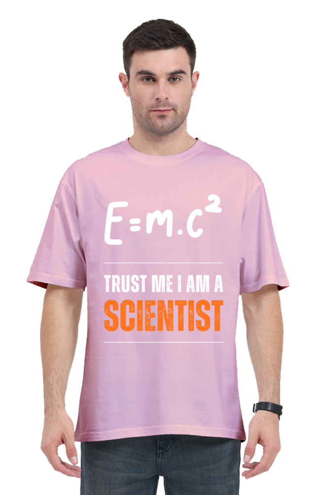 MEN || ROUND NECK OVERSIZED CLASSIC T-SHIRT || SCIENCE LOVER || SCIENTIST || EDUCATIONAL || E=mc²