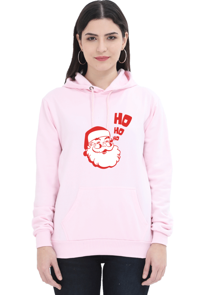 WOMEN || HOODIE SWEATSHIRT || STREETWEAR || MERRY CHRISTMAS || SANTA CLAUS || HO HO HO || HOLIDAY FASHION || CUTE SANTA || GRAPHIC DESIGN || CHRISTMAS GIFTS || WINTER WEAR