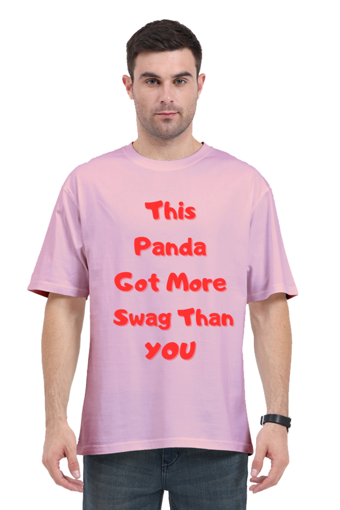 MEN || ROUND NECK OVERSIZED CLASSIC T-SHIRT || CUTE PANDA || FUNNY QUOTES || PANDA BEAR || ANIMAL PRINT || ANIME || FASHION || LITTLE PANDA || LUNGI || BACK DESIGN || WINTER WEAR