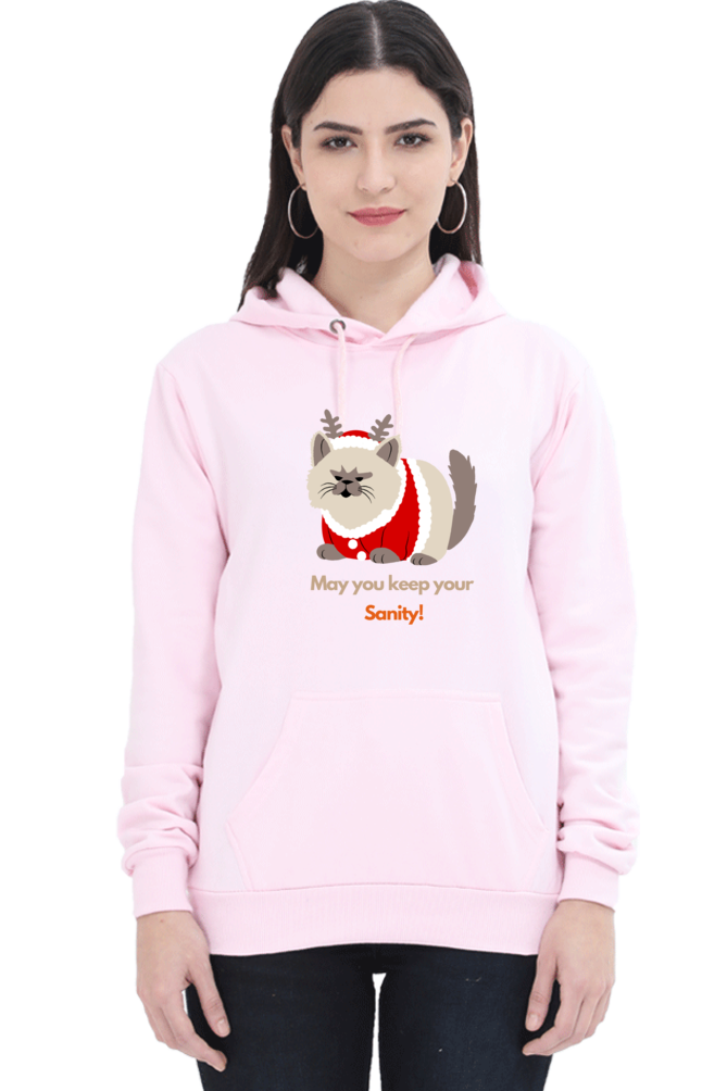 WOMEN || HOODIE SWEATSHIRT || STREETWEAR || MERRY CHRISTMAS || CAT || ANIME || ANIMAL PRINT || CAT LOVER || CUTE CAT || KITTEN || FUNNY || ANIMAL LOVER || CAT MEME || HOLIDAY FASHION || CHRISTMAS GIFTS || WINTER WEAR