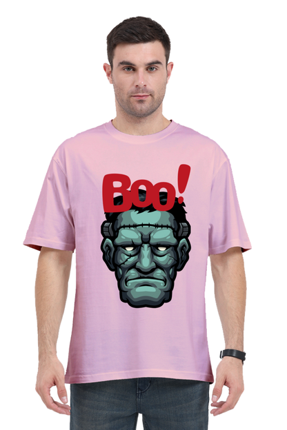 MEN || ROUND NECK OVERSIZED CLASSIC T-SHIRT || STREETWEAR || MONSTER || FRANKENSTEIN || GRAPHIC DESIGN || HALLOWEEN