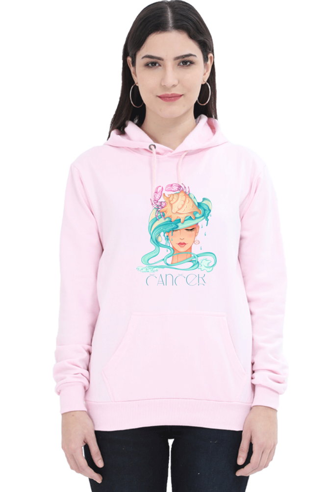 WOMEN || HOODIE SWEATSHIRT || ZODIAC SIGN || ASTROLOGY || CANCER || CRAB DESIGN || PSYCHEDELIC ART || BIRTHDAY || GIFTS FOR HER