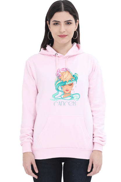 WOMEN || HOODIE SWEATSHIRT || ZODIAC SIGN || ASTROLOGY || CANCER || CRAB DESIGN || PSYCHEDELIC ART || BIRTHDAY || GIFTS FOR HER