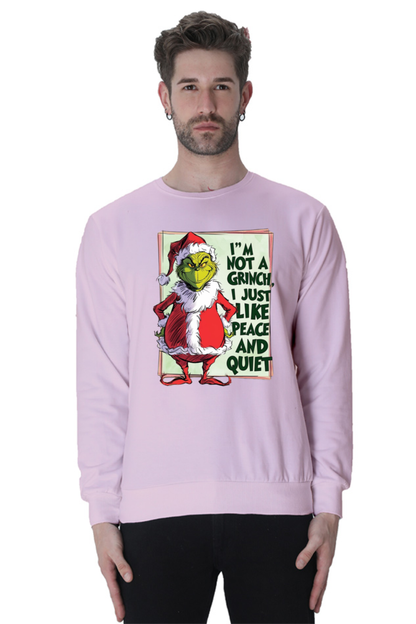 MEN || SWEATSHIRT || MERRY CHRISTMAS || SANTA CLAUS || GRINCH || INTROVERT HUMOUR  || FUNNY QUOTES || TRENDY || FASHION