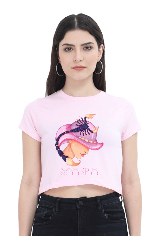 WOMEN || CROP TOP || ZODIAC SIGN || ASTROLOGY || SCORPIO || WATER SIGN || LOYALTY || DEVOTIONAL || FANTASY || BIRTHDAY || GIFT FOR HER