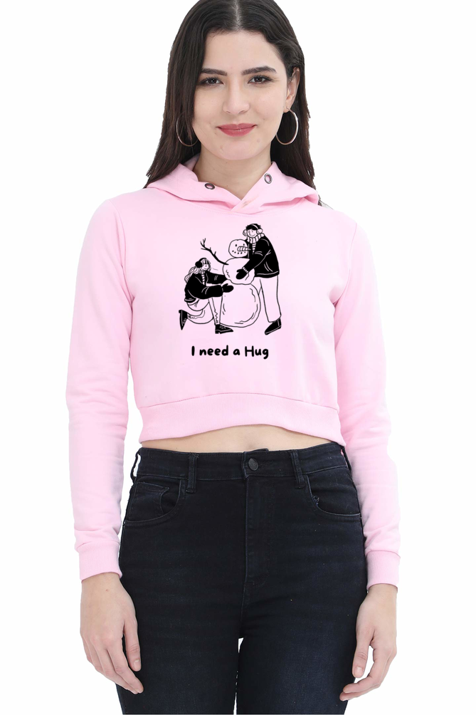 WOMEN || CROP HOODIE || MERRY CHRISTMAS || SNOWMAN || COUPLE || RELATIONSHIP || LOVE || FRIENDSHIP || GRAPHIC DESIGN || HOLIDAY FASHION || CHRISTMAS GIFTS || WINTER WEAR