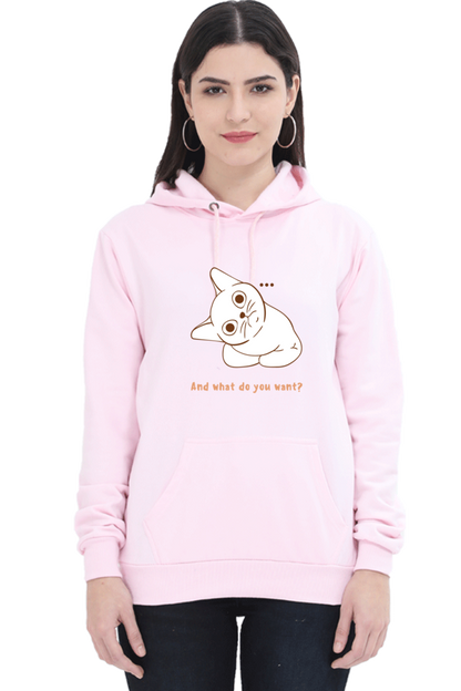 WOMEN || HOODIE SWEATSHIRT ||  CAT || ANIME || ANIMAL PRINT || QUIRKY || CAT LOVER || CUTE CAT || KITTEN || FUNNY || ANIMAL LOVER || CAT MEME || GRAPHIC DESIGN || GIFT FOR HER || WINTER WEAR