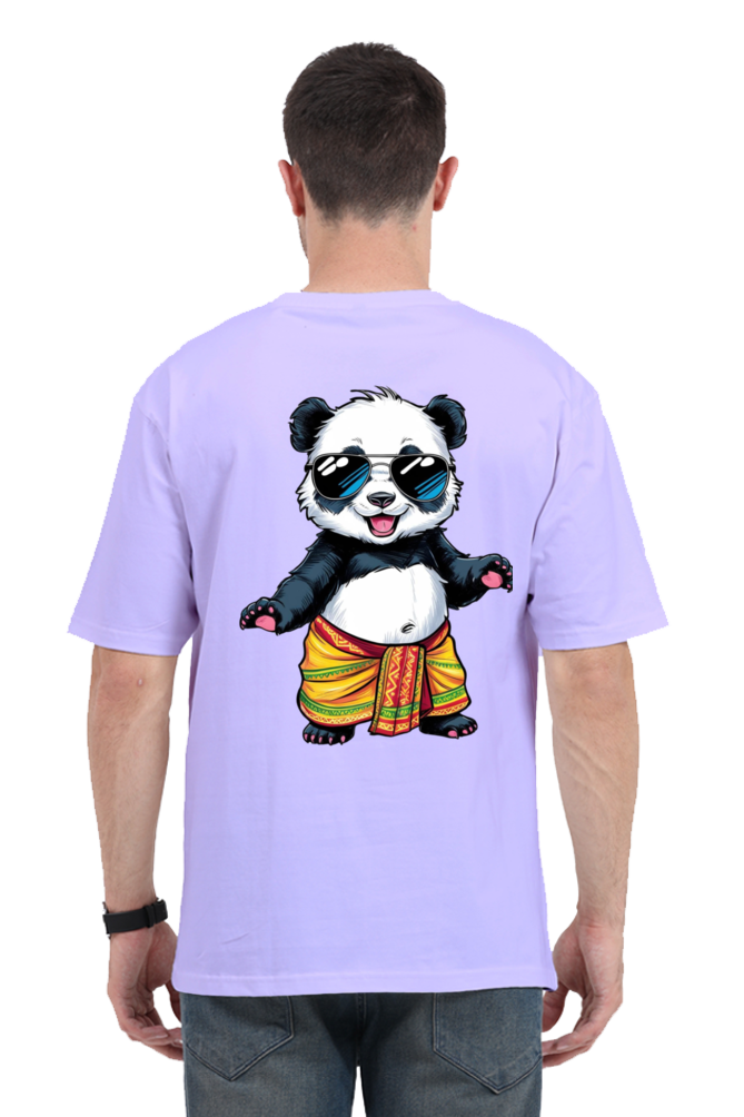 MEN || ROUND NECK OVERSIZED CLASSIC T-SHIRT || CUTE PANDA || FUNNY QUOTES || PANDA BEAR || ANIMAL PRINT || ANIME || FASHION || LITTLE PANDA || LUNGI || BACK DESIGN || WINTER WEAR