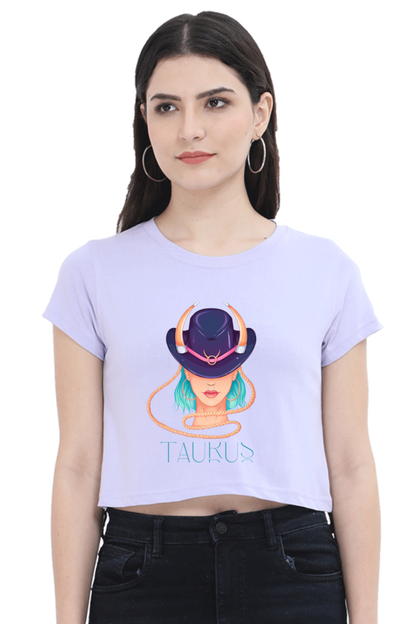 WOMEN || CROP TOP || ZODIAC SIGN || ASTROLOGY || TAURUS || HORNS || BIRTHDAY || GIFTS FOR HER