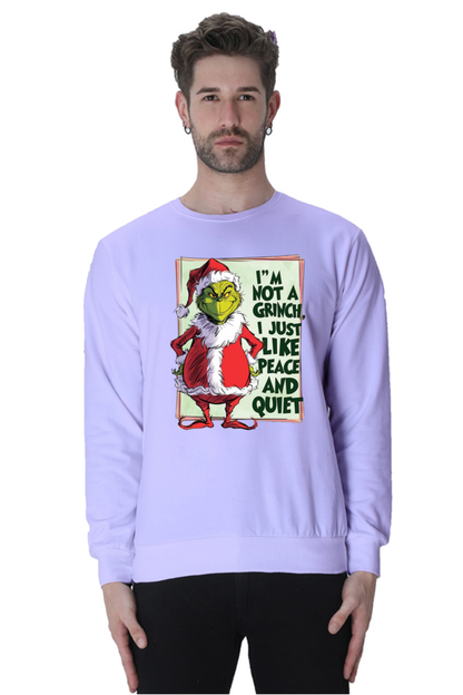 MEN || SWEATSHIRT || MERRY CHRISTMAS || SANTA CLAUS || GRINCH || INTROVERT HUMOUR  || FUNNY QUOTES || TRENDY || FASHION