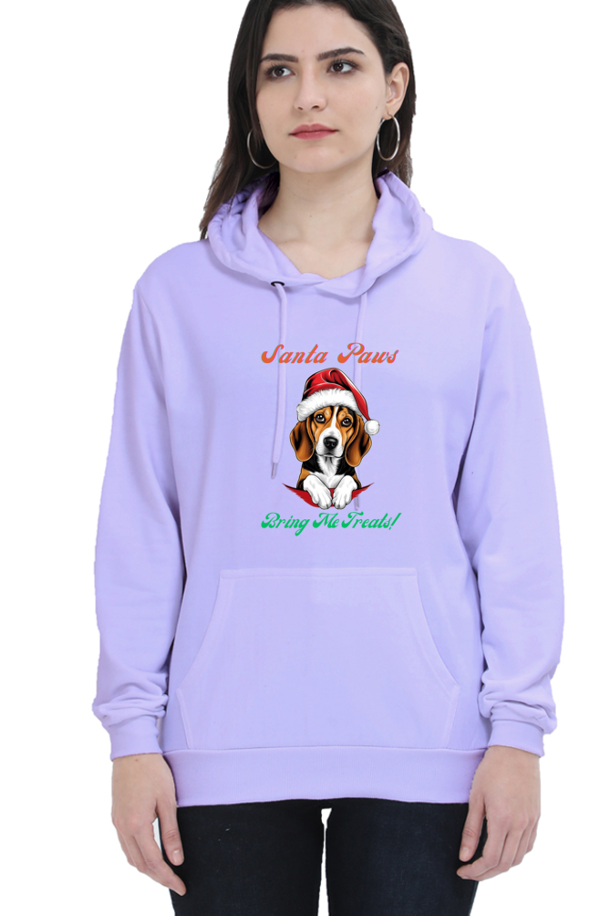 WOMEN || HOODIE SWEATSHIRT || MERRY CHRISTMAS || DOG LOVER || CUTE DOG || BEAGLE || SANTA CLAUS || CHRISTMAS GIFT || GIFT IDEAS || WINTER WEAR