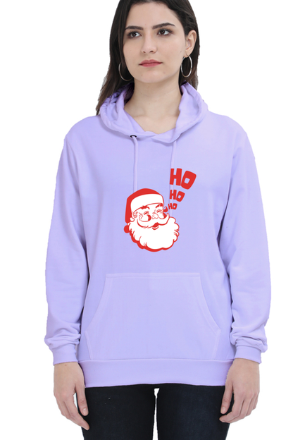 WOMEN || HOODIE SWEATSHIRT || STREETWEAR || MERRY CHRISTMAS || SANTA CLAUS || HO HO HO || HOLIDAY FASHION || CUTE SANTA || GRAPHIC DESIGN || CHRISTMAS GIFTS || WINTER WEAR