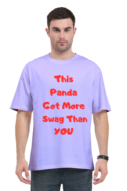 MEN || ROUND NECK OVERSIZED CLASSIC T-SHIRT || CUTE PANDA || FUNNY QUOTES || PANDA BEAR || ANIMAL PRINT || ANIME || FASHION || LITTLE PANDA || LUNGI || BACK DESIGN || WINTER WEAR