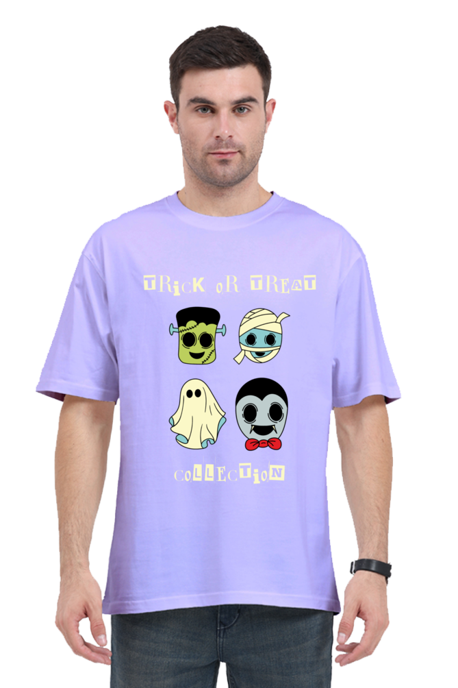 MEN || ROUND NECK OVERSIZED CLASSIC T-SHIRT || STREETWEAR || GHOST || SPOOKY || FUNNY || GOTHIC || VINTAGE || HALLOWEEN || CHRISTMAS GIFT