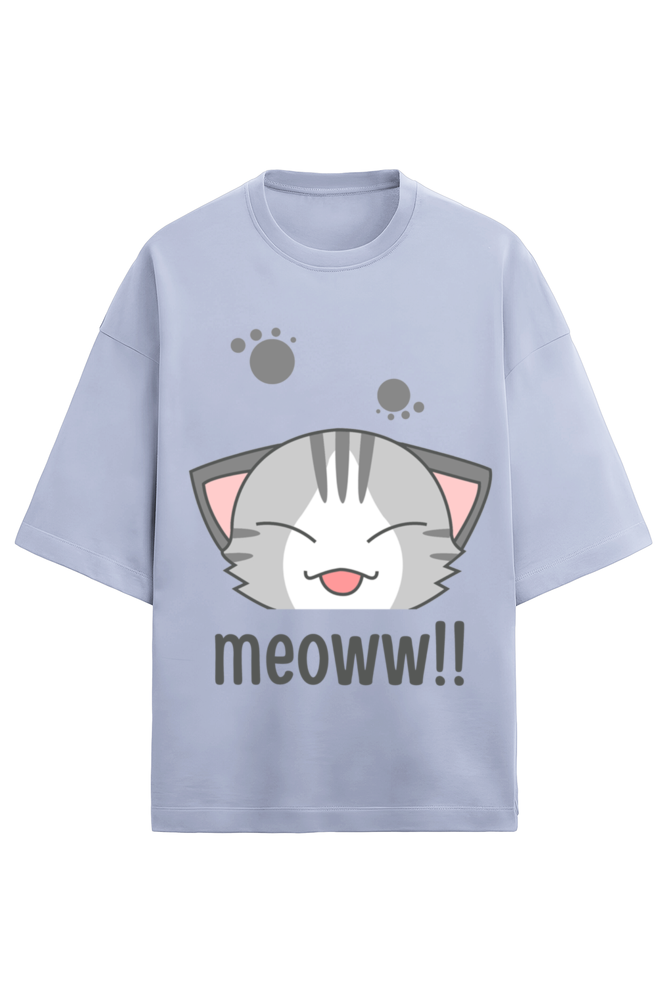 WOMEN || OVERSIZED T-SHIRT || CAT || ANIME || ANIMAL PRINT || CAT LOVER || CUTE CAT || KITTEN || FUNNY || ANIMAL LOVER || GRAPHIC DESIGN || GIFT FOR HER || WINTER WEAR