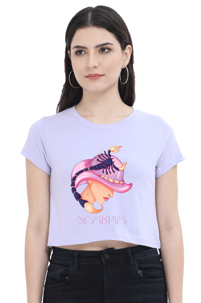 WOMEN || CROP TOP || ZODIAC SIGN || ASTROLOGY || SCORPIO || WATER SIGN || LOYALTY || DEVOTIONAL || FANTASY || BIRTHDAY || GIFT FOR HER